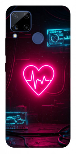 Чехол itsPrint Neon heart для Realme C15