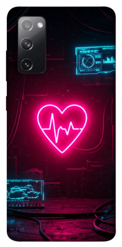 Чехол itsPrint Neon heart для Samsung Galaxy S20 FE