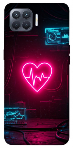 Чехол itsPrint Neon heart для Oppo Reno 4 Lite