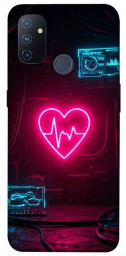 Чехол itsPrint Neon heart для OnePlus Nord N100