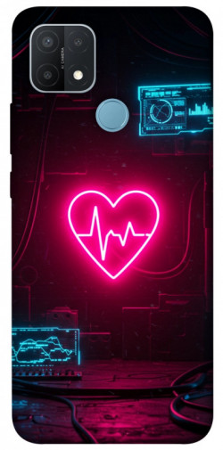 Чехол itsPrint Neon heart для Oppo A15s / A15