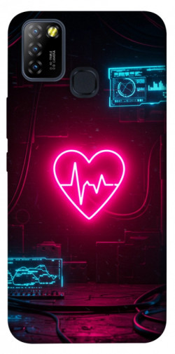 Чехол itsPrint Neon heart для Infinix Hot 10 Lite