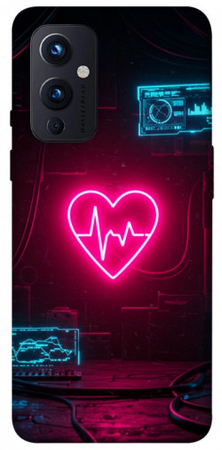 Чехол itsPrint Neon heart для OnePlus 9