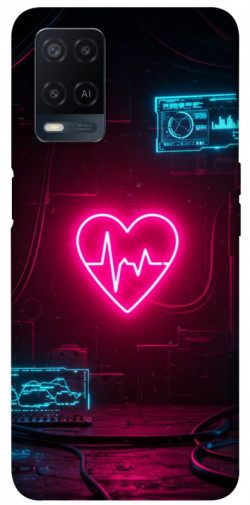 Чехол itsPrint Neon heart для Oppo A16s / A16