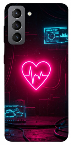 Чехол itsPrint Neon heart для Samsung Galaxy S21 FE
