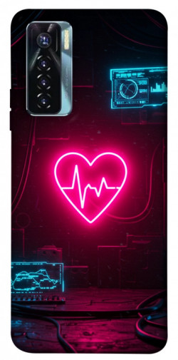 Чехол itsPrint Neon heart для TECNO Camon 17 Pro