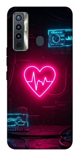 Чехол itsPrint Neon heart для TECNO Camon 17 Pro