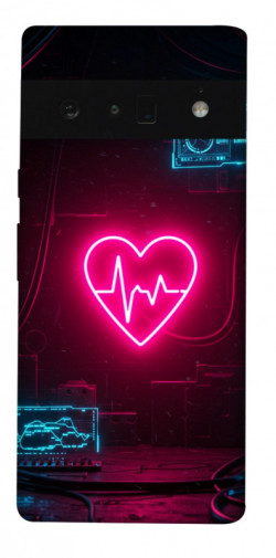 Чехол itsPrint Neon heart для Google Pixel 6 Pro