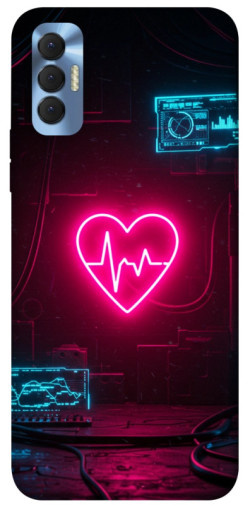 Чехол itsPrint Neon heart для TECNO Spark 8P