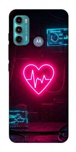 Чехол itsPrint Neon heart для Motorola Moto G60