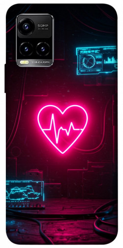 Чехол itsPrint Neon heart для Vivo Y21 / Y33s