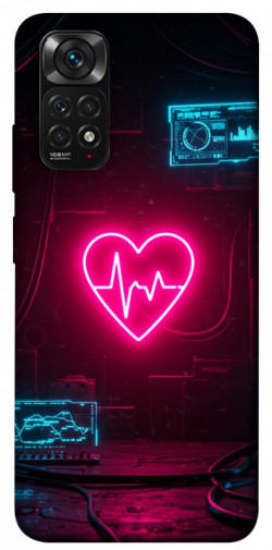 Чехол itsPrint Neon heart для Xiaomi Redmi Note 11 (Global) / Note 11S