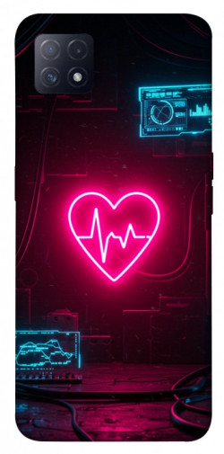 Чохол itsPrint Neon heart для Oppo A72 5G / A73 5G