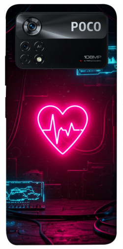 Чехол itsPrint Neon heart для Xiaomi Poco X4 Pro 5G