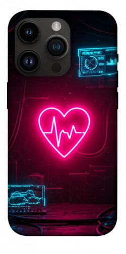 Чехол itsPrint Neon heart для Apple iPhone 14 Pro (6.1")