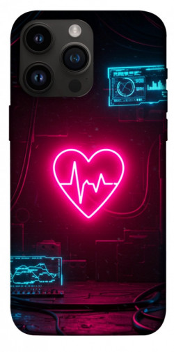 Чехол itsPrint Neon heart для Apple iPhone 14 Pro Max (6.7")