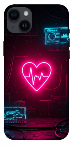 Чехол itsPrint Neon heart для Apple iPhone 14 Plus (6.7")
