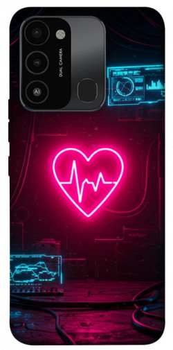 Чехол itsPrint Neon heart для TECNO Spark 8C
