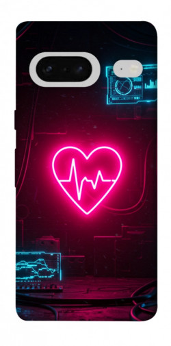 Чехол itsPrint Neon heart для Google Pixel 7