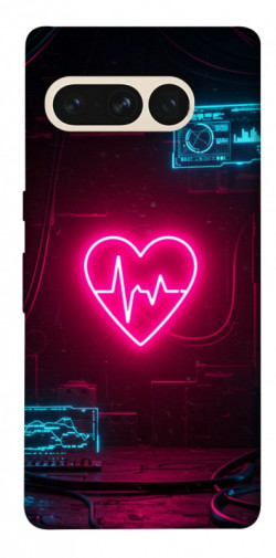 Чехол itsPrint Neon heart для Google Pixel 7 Pro