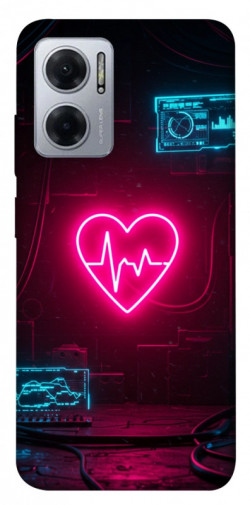 Чехол itsPrint Neon heart для Xiaomi Redmi Note 11E