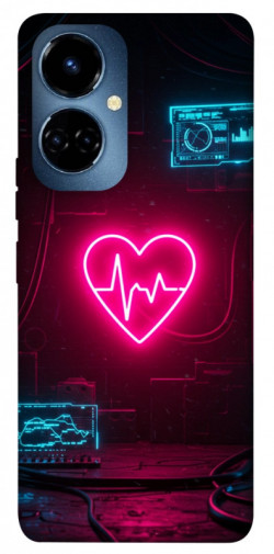 Чехол itsPrint Neon heart для TECNO Camon 19 (CI6n) / 19 Pro (CI8n)