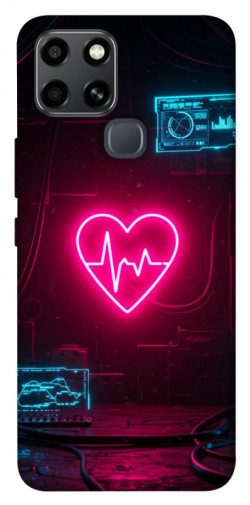 Чехол itsPrint Neon heart для Infinix Smart 6