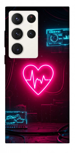 Чехол itsPrint Neon heart для Samsung Galaxy S23 Ultra