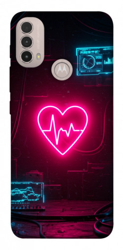 Чехол itsPrint Neon heart для Motorola Moto E40