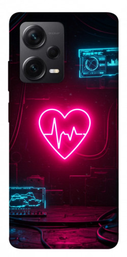Чехол itsPrint Neon heart для Xiaomi Redmi Note 12 Pro+ 5G