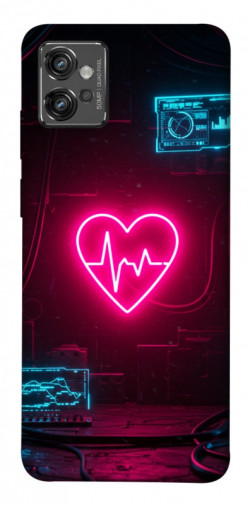 Чехол itsPrint Neon heart для Motorola Moto G32
