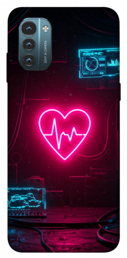 Чехол itsPrint Neon heart для Nokia G21