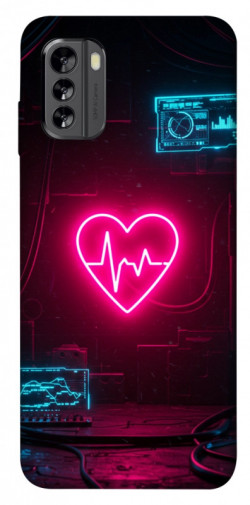 Чехол itsPrint Neon heart для Nokia G60