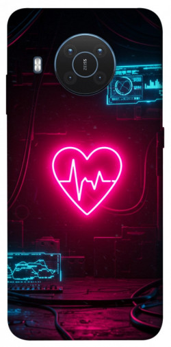 Чехол itsPrint Neon heart для Nokia X10 / X20