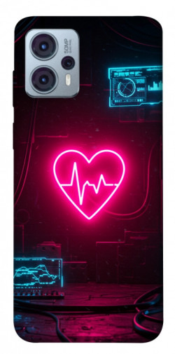 Чехол itsPrint Neon heart для Motorola Moto G23