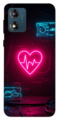 Чехол itsPrint Neon heart для Motorola Moto E13