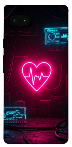 Чехол itsPrint Neon heart для Google Pixel 7a