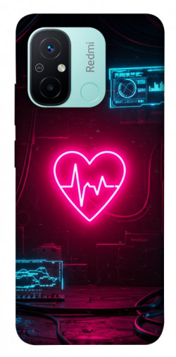 Чехол itsPrint Neon heart для Xiaomi Redmi 12C