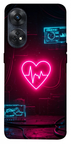 Чехол itsPrint Neon heart для Oppo Reno 8 T 4G