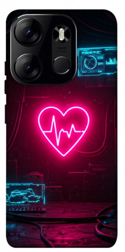 Чехол itsPrint Neon heart для Tecno Spark Go 2023