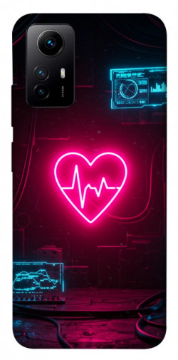 Чехол itsPrint Neon heart для Xiaomi Redmi Note 12S