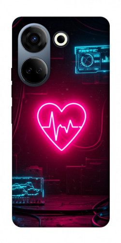 Чехол itsPrint Neon heart для TECNO Camon 20 Pro (CK7n)