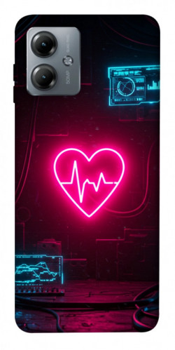 Чехол itsPrint Neon heart для Motorola Moto G14