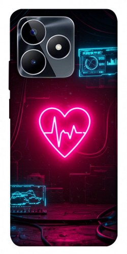 Чехол itsPrint Neon heart для Realme C53