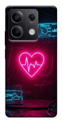 Чехол itsPrint Neon heart для Xiaomi Redmi Note 13 5G