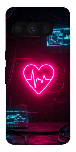 Чехол itsPrint Neon heart для Google Pixel 8 Pro