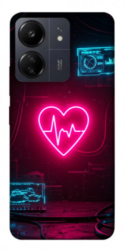 Чехол itsPrint Neon heart для Xiaomi Redmi 13C