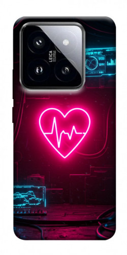 Чехол itsPrint Neon heart для Xiaomi 14 Pro