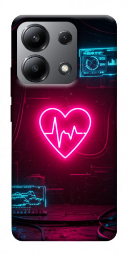 Чехол itsPrint Neon heart для Xiaomi Redmi Note 13 4G