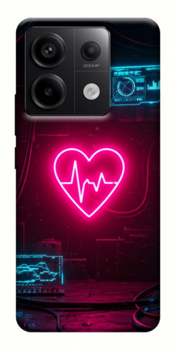 Чехол itsPrint Neon heart для Xiaomi Redmi Note 13 Pro 4G
